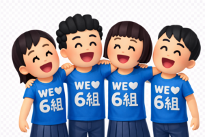 肩を組む学生のイラスト｜クラス・青春素材（無料ダウンロード・商用OK）