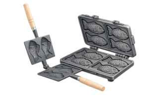 空のたい焼き器のイラスト｜無料素材（透過PNG・商用OK）