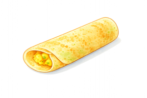 ドーサのイラスト｜インド料理・無料素材（無料ダウンロード・商用OK）