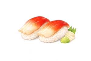ホッキ貝寿司のイラスト｜寿司・無料素材（商用利用OK・フリー素材）
