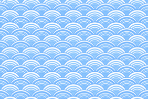 魚の鱗パターンのイラスト｜和風うろこ模様の背景素材（透過PNG・商用OK）