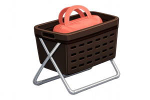 収納カゴのイラスト｜生活用品・無料素材（無料ダウンロード・商用OK）