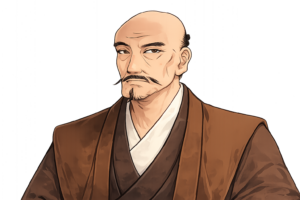 下剋上で美濃を治めた戦国大名・斎藤道三のイラスト｜歴史・無料素材（透過PNG・商用OK）