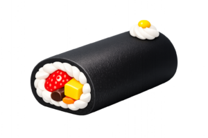 恵方ロールのイラスト｜節分スイーツ・季節行事素材（透過PNG・商用OK）