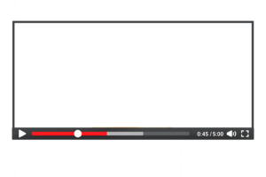 動画プレイヤーフレームのイラスト｜配信画面風デザインに使える無料素材（透過PNG・商用OK）