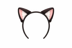 猫耳カチューシャのイラスト｜コスプレ用アクセサリー素材（透過PNG・商用利用可）