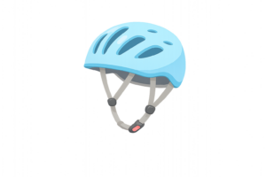 自転車用ヘルメットのイラスト｜頭部を守る交通安全対策の無料素材（透過PNG・商用OK）