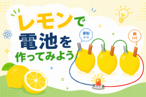 レモンを使って電気を発生させてみよう！