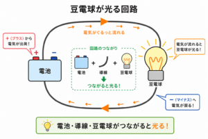 豆電球の仕組みを小学生にもわかりやすく解説！