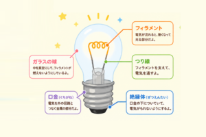 豆電球の仕組みを小学生にもわかりやすく解説！