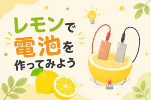 レモンを使って電気を発生させてみよう！