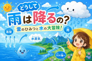 どうして雨は降るの？雲のひみつと水の大冒険！