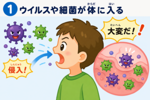 どうして熱が出るの？体の中のふしぎを見てみよう！