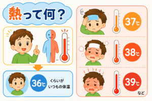どうして熱が出るの？体の中のふしぎを見てみよう！