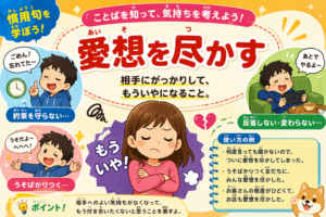 「愛想を尽かす」ってどんな意味？