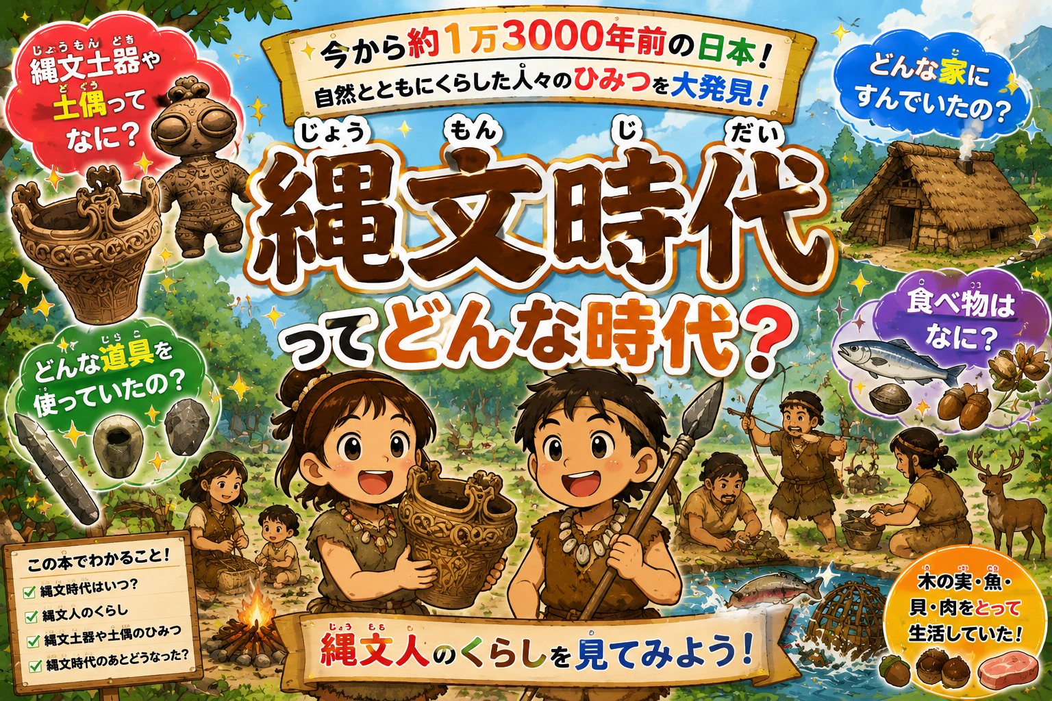 縄文時代（じょうもんじだい）ってどんな時代？