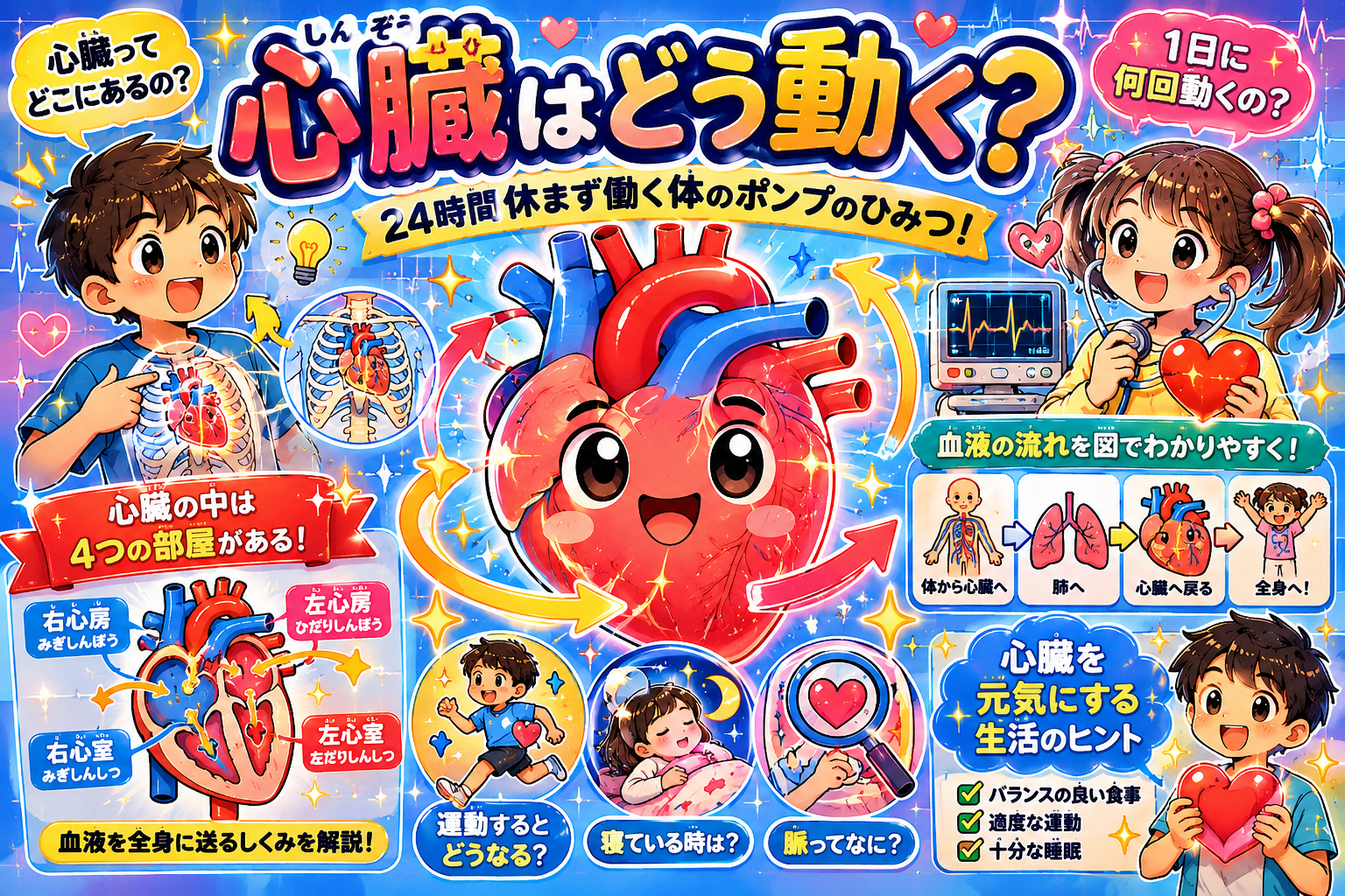 心臓はなぜ止まらない？体のポンプの秘密