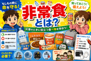 小学生でもわかる！非常食の大切なお話