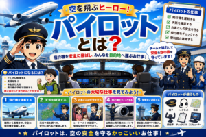 空を飛ぶヒーロー！パイロットのお仕事