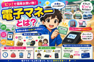 電子マネーって何？ピッ！のひみつ