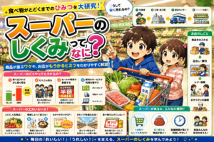 スーパーのしくみを楽しく学ぼう！