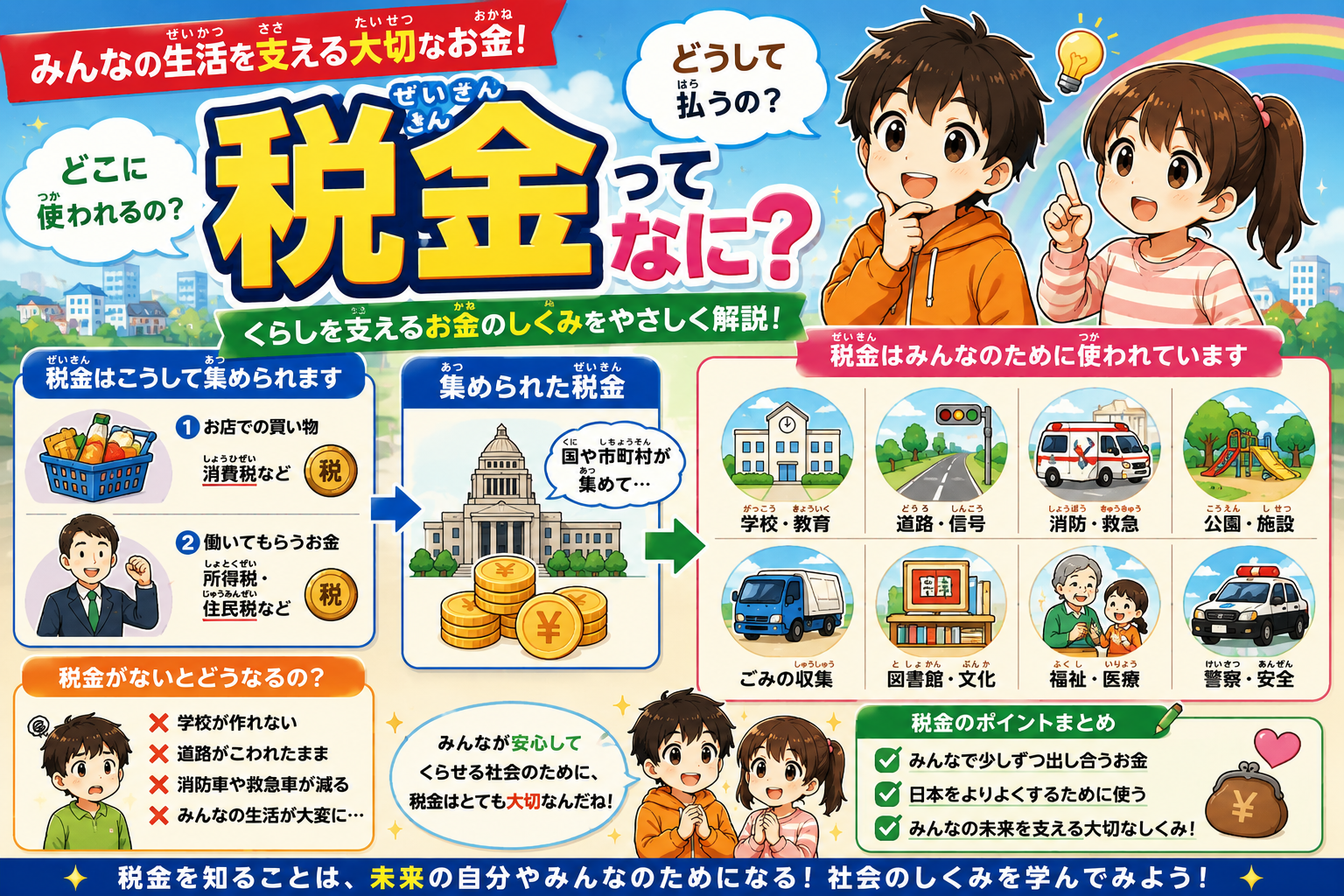 税金ってなに？お金のしくみ大研究！