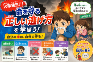 火事のときどう逃げる？命を守る避難のポイント