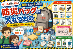 もしもの時に安心！防災バッグの中身を見てみよう