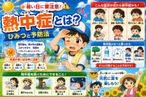 暑い日に要注意！熱中症のひみつと予防法