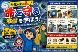 台風が来る前に！命を守る準備を学ぼう