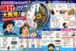 チクタク進むのはなぜ？時計のひみつ大発見！