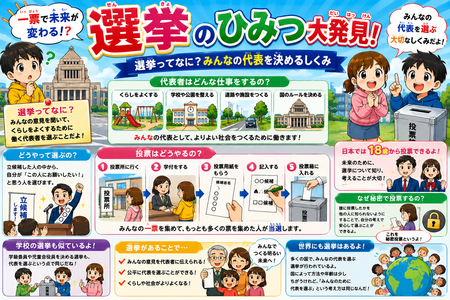 選挙ってなに？みんなの代表を決めるしくみ