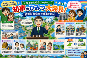 県をまとめるリーダー！知事のひみつ大発見！
