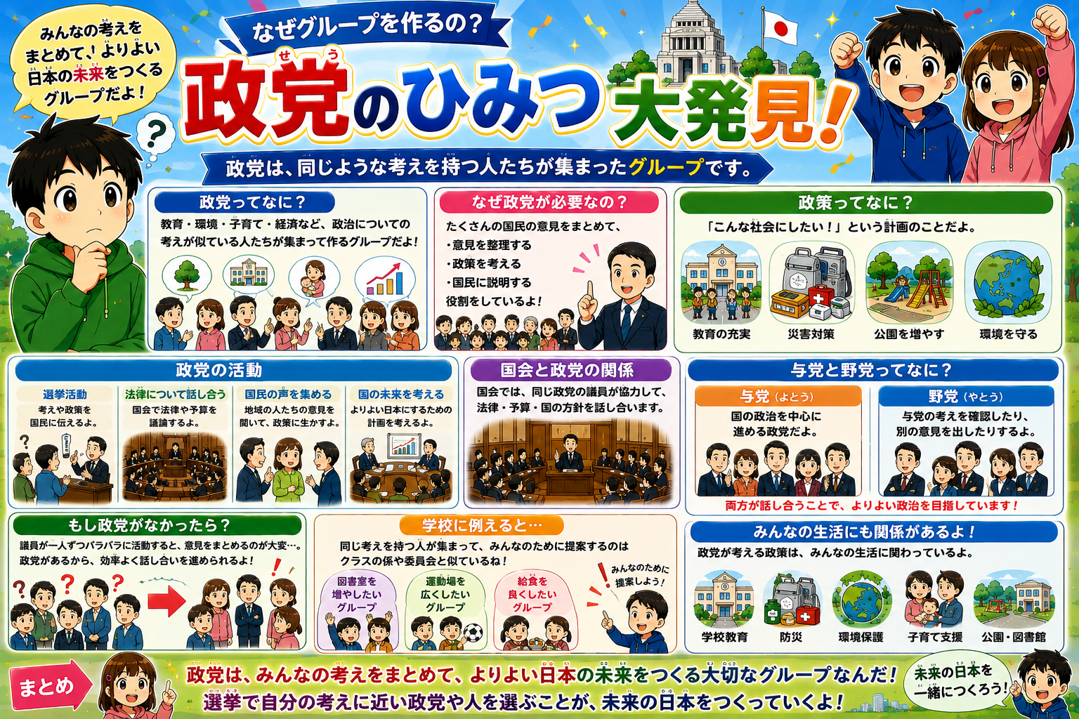 なぜグループを作るの？政党のひみつ大発見！