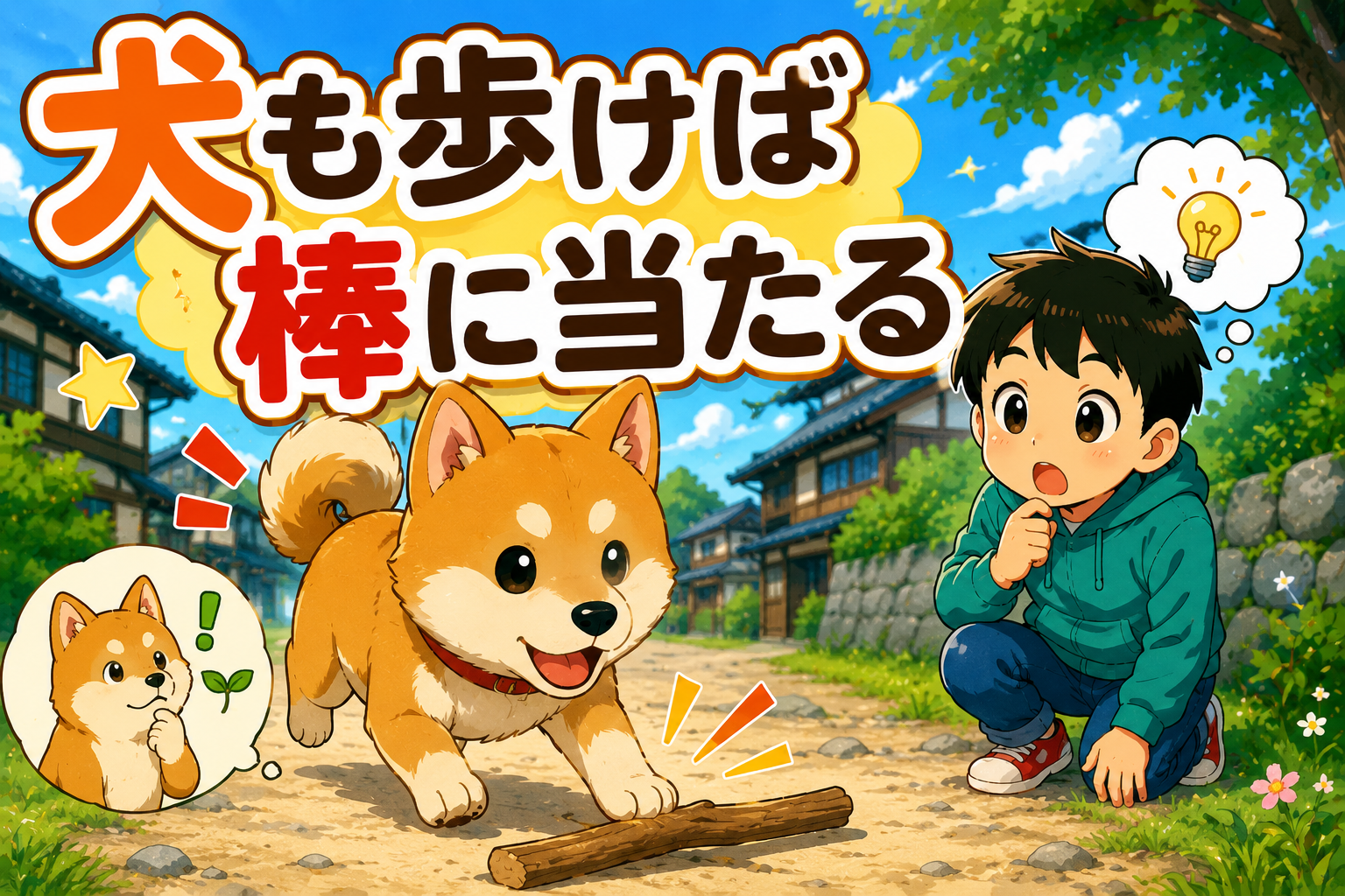 犬も歩けば棒に当たる！ことわざの意味を学ぼう