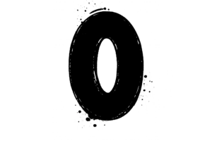 [0]手書き風のかわいい数字イラスト｜マーカー・ペンキ風デザイン文字素材（透過PNG・商用OK）