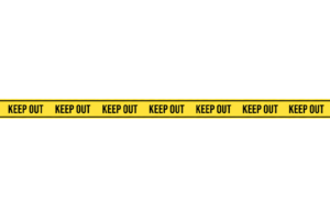 KEEP OUT警告テープのライン素材｜立ち入り禁止エリア表示の注意喚起イラスト（透過PNG・商用利用可）