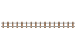 電車が走る線路のライン素材｜鉄道モチーフの装飾ボーダーイラスト（透過PNG・商用利用可）