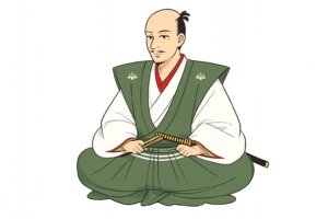 戦国武将・織田信長の似顔絵イラスト｜日本史・歴史人物素材（透過PNG・商用OK）