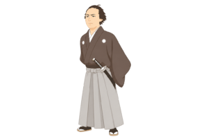 幕末の志士・坂本龍馬のイラスト｜日本史・歴史人物素材（透過PNG・商用OK）
