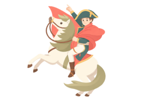 フランス皇帝・ナポレオン・ボナパルトのイラスト｜世界史・歴史人物素材（透過PNG・商用OK）