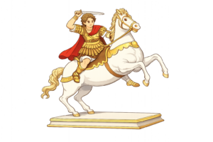 古代マケドニアの王・アレクサンドロス大王のイラスト｜世界史・歴史人物素材（透過PNG・商用OK）