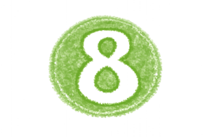数字・番号の丸型・白抜き[0]