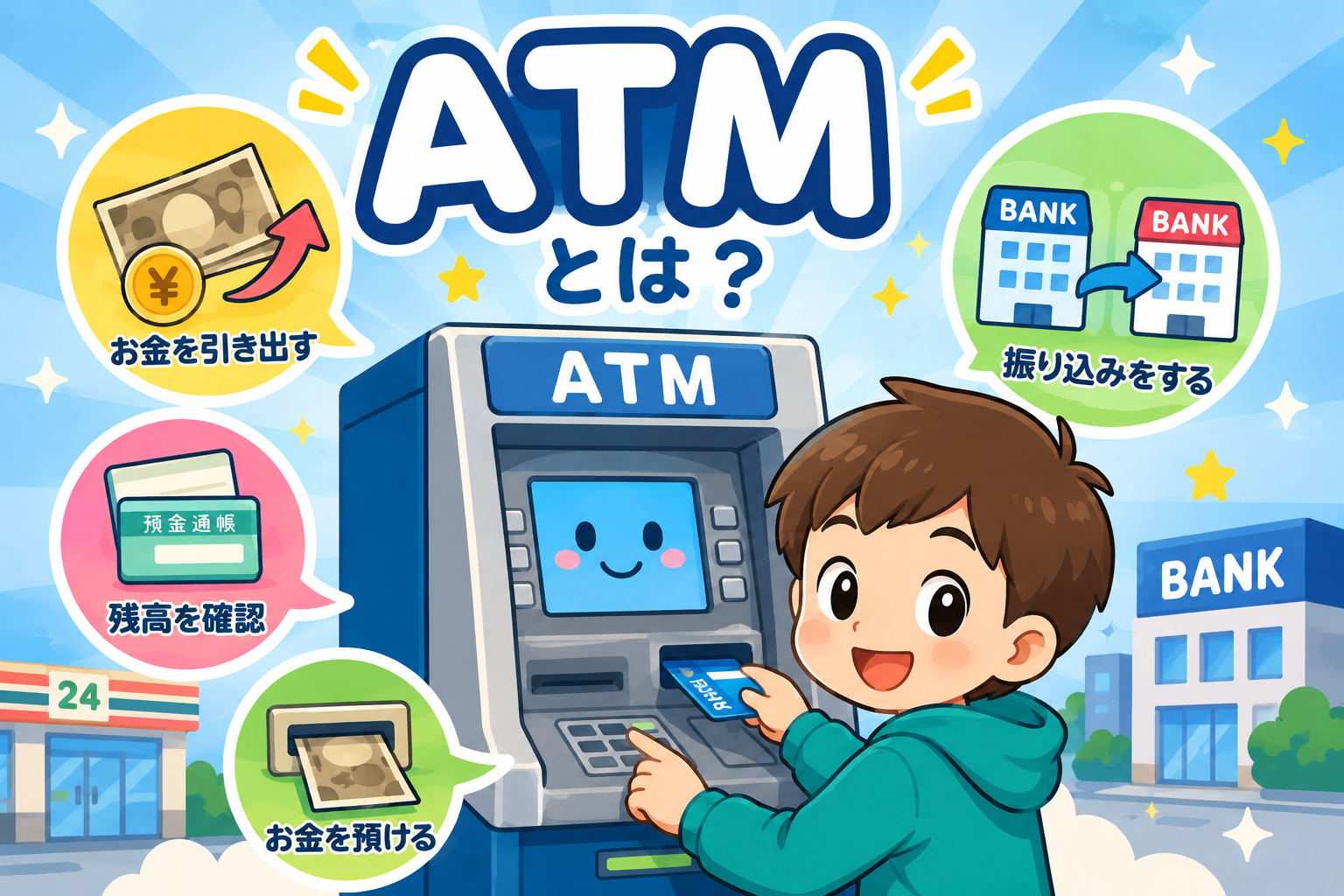お金が出てくる！？ATMのひみつ発見！
