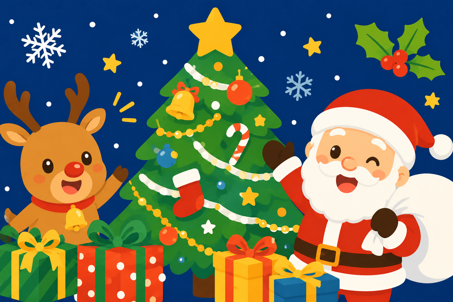 サンタさんがやってくる！クリスマスのひみつ！