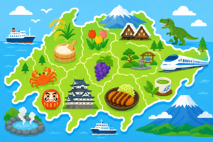 山も海もいっぱい！中部地方のひみつ発見！