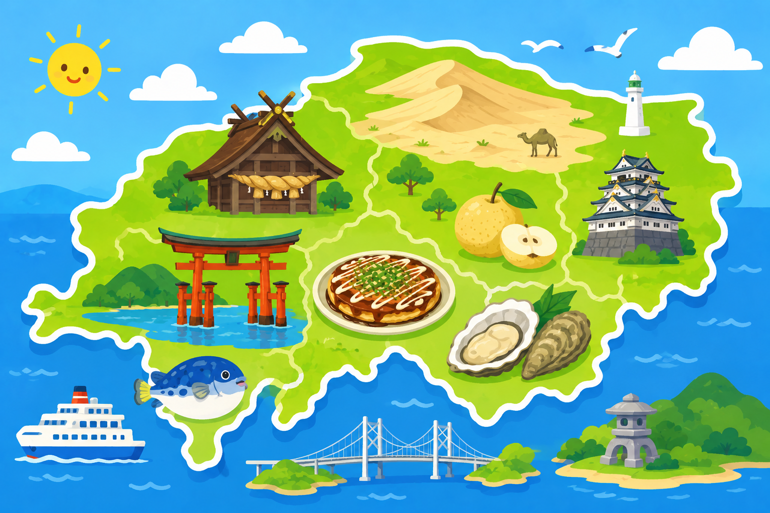 世界遺産と自然がいっぱい！中国地方探検！