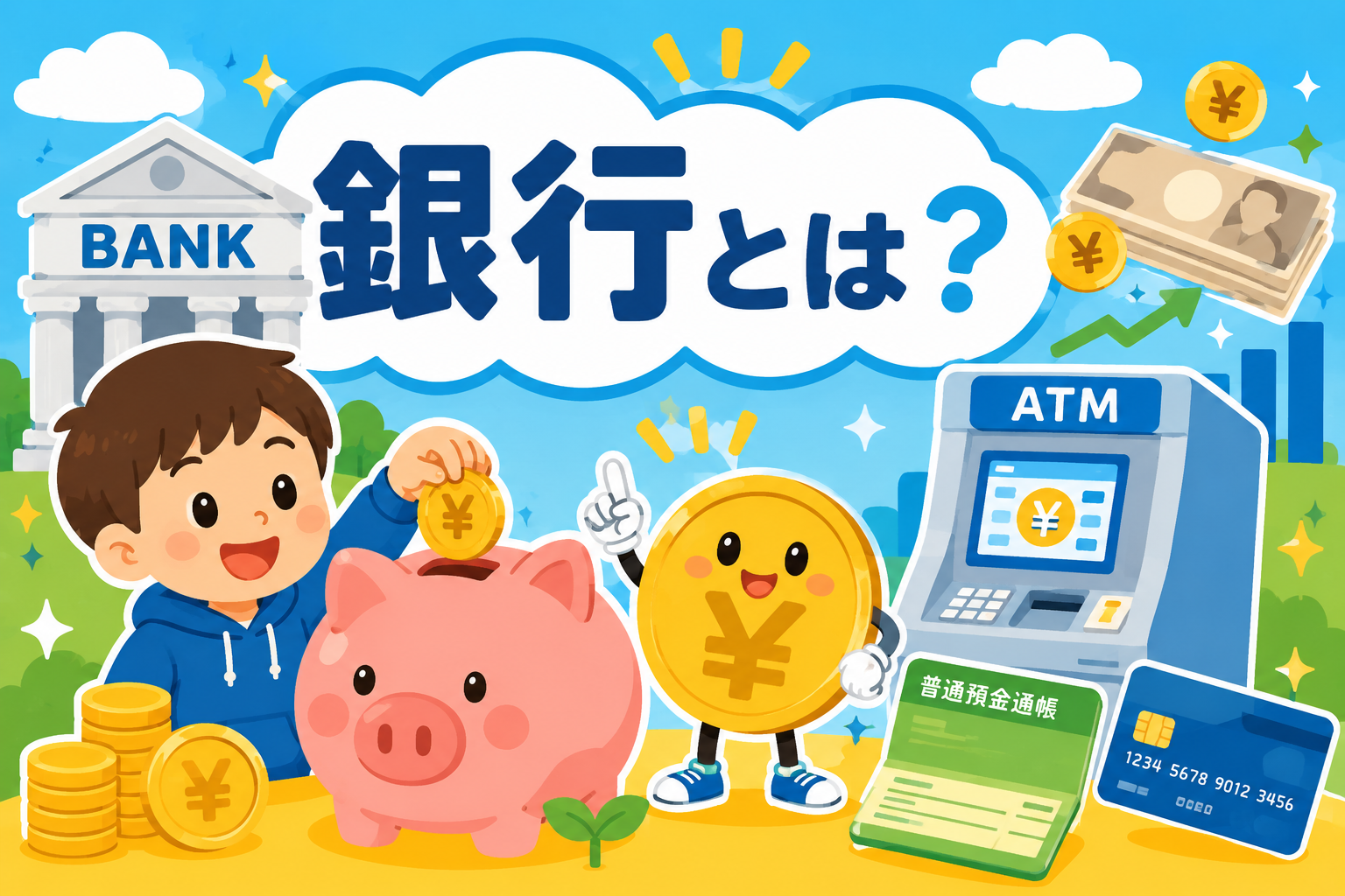 お金を守る大切な場所！銀行のひみつ！