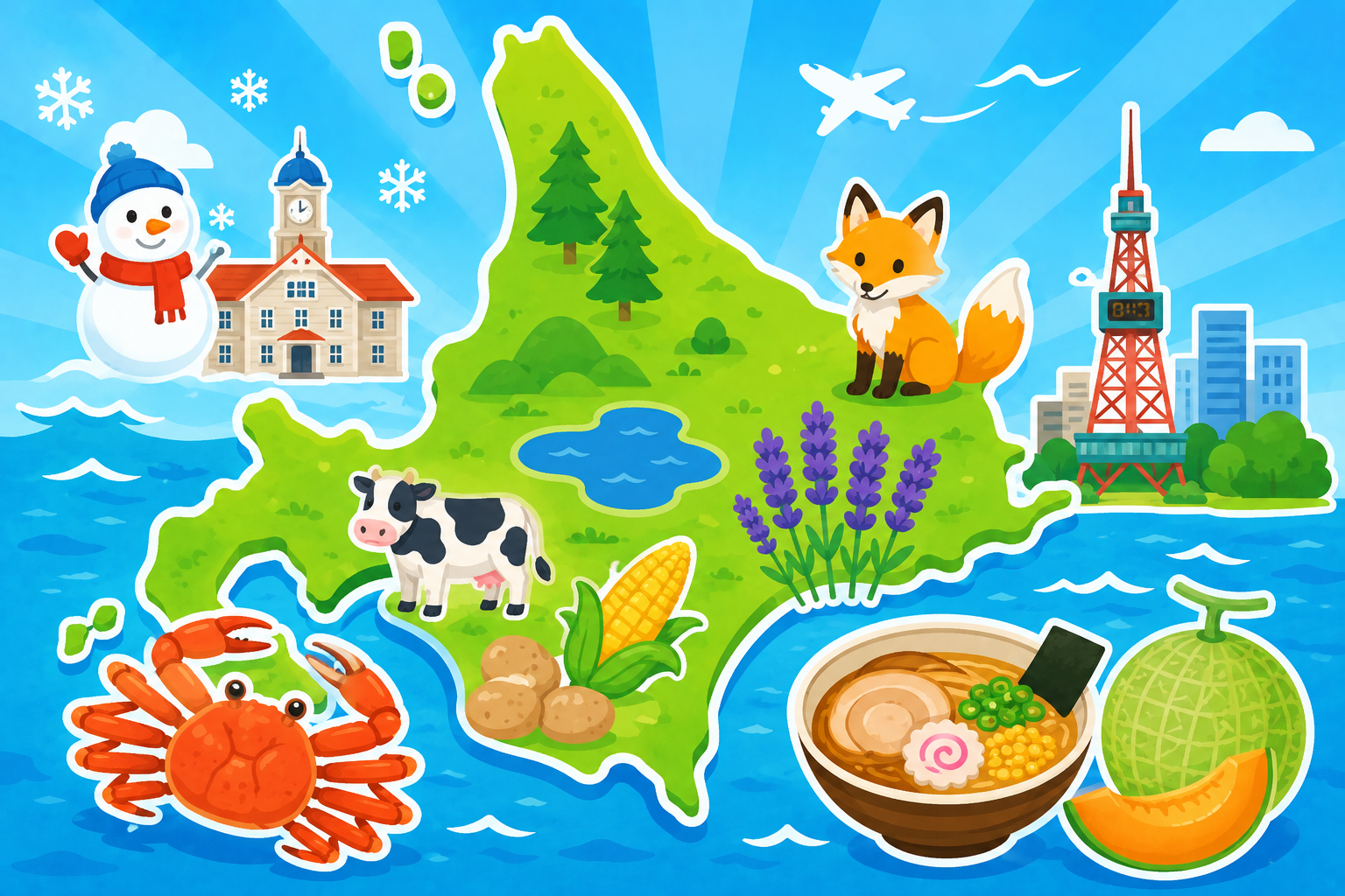 広くてすごい！北海道のひみつ大発見！