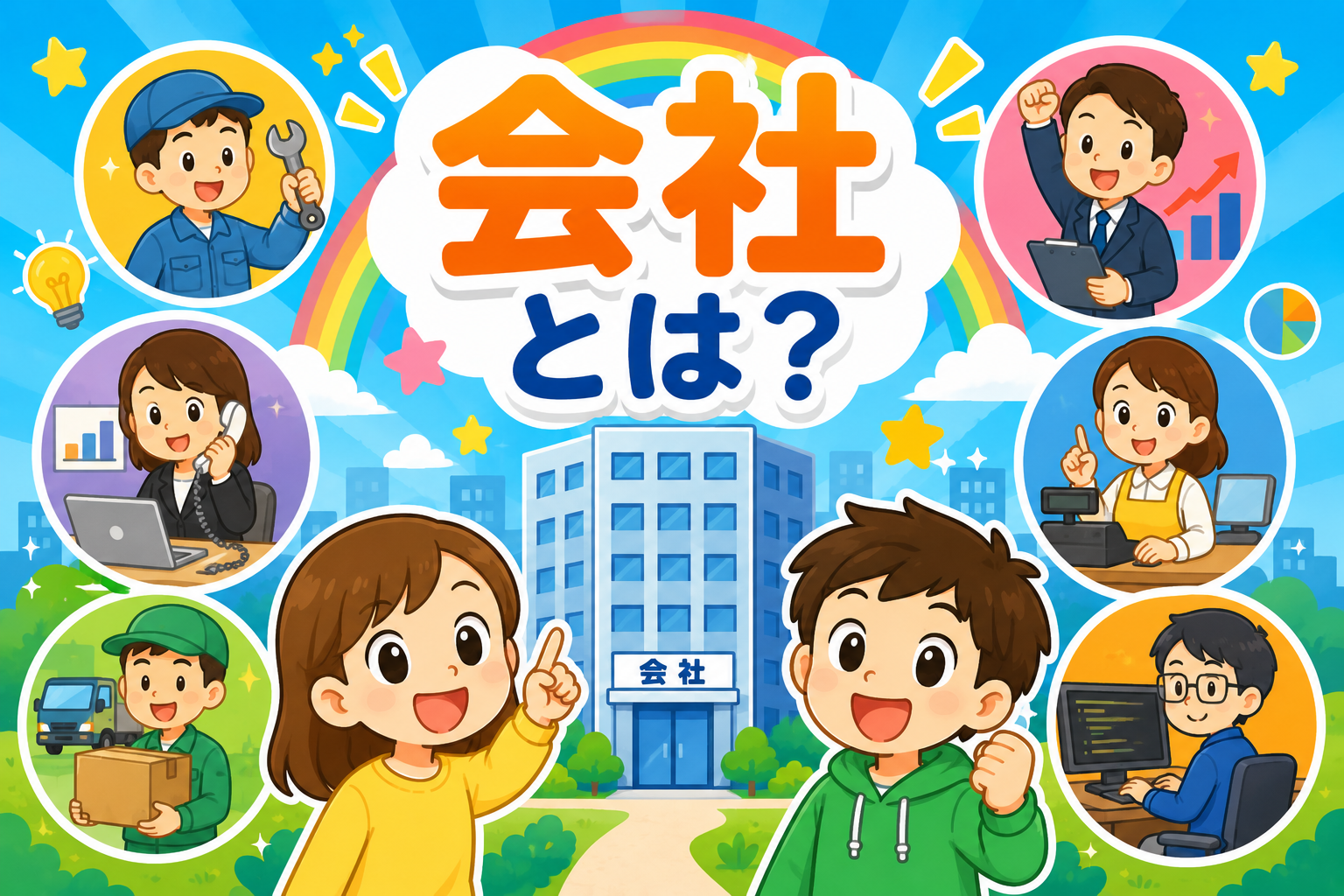 みんなで働く場所！会社のひみつ発見！